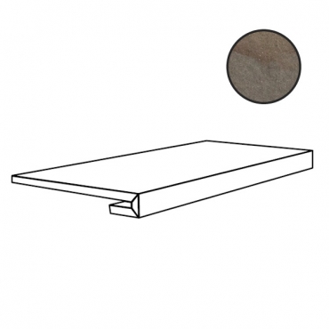 Ступень Floor Gres Coretech Flame Dark 9mm Gradino 779048 33x120 натуральная