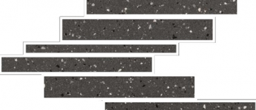 Декоративный элемент Floor Gres Earthtech Carbon Flakes Modulo Listello Sfalsato Comfort 772426 21x40 лаппатированный