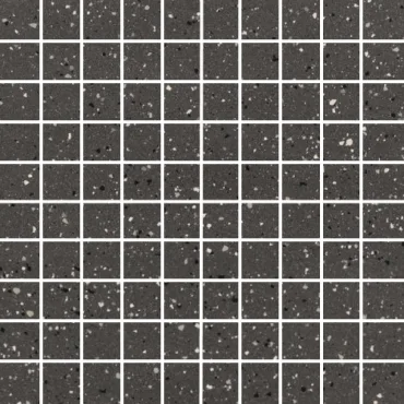 Мозаика Floor Gres Earthtech Carbon Flakes Mosaico (3X3) Glossy 772438 30x30 глянцевая