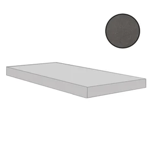 Ступень Floor Gres Earthtech Carbon Ground Angolo Gradino Dx Comfort 772488 33x120 лаппатированная