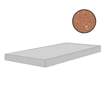 Ступень Floor Gres Earthtech Outback Flakes Angolo Gradino Sx Comfort 772510 33x120 лаппатированная