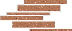 Декоративный элемент Floor Gres Earthtech Outback Flakes Modulo Listello Sfalsato Glossy 772434 21x40 глянцевый