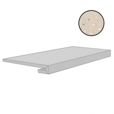 Ступень Floor Gres Earthtech Pumice Flakes Gradino Comfort 772472 33x120 лаппатированная