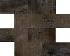 Декоративный элемент Floor Gres Flowtech Aged Bronze Nat 6mm (7,5X15) Mur 756622 30x30 матовый