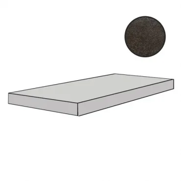 Ступень Floor Gres Flowtech Burnished Nat.Ang.Gra.Sx 758224 33x120 матовая