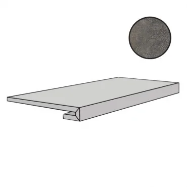 Ступень Floor Gres Rawtech Raw Mud Gradino Nat 753909 33x120 матовая