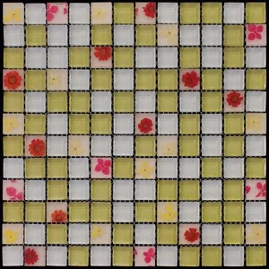Мозаика Natural Mosaic Flowers KDS-57 (DH-2357) (Стекло) 29,8x29,8 глянцевая