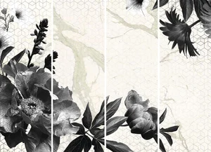 Декоративный элемент FMG Peony B&W Comp (4Pcs 300X100) Y4TX00D430006 300x400 матовый