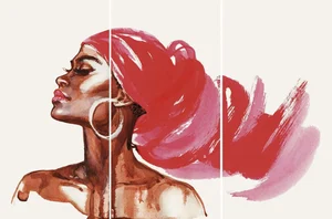 Декоративный элемент FMG Watercolor Woman Comp. (3Pcs 300X150) Y4X800D453006 300x450 матовый