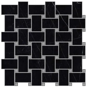Мозаика FMG Black Marquinia Shape Lucidato LU30769 30x30 полированная