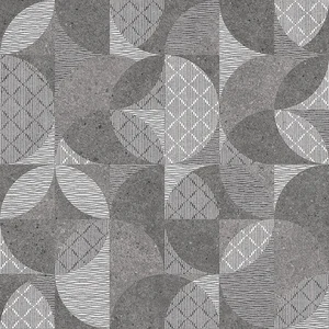 Декоративный элемент Kerama Marazzi Фондамента тёмный декорированный обрезной DL601420R 60x60 матовый