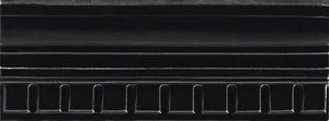 Бордюр Grazia Formae Fidia Ebony FI2 10x26 глянцевый