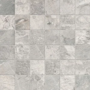 Мозаика ABK Fossil Mosaico Quadretti Fossil Light Grey 30x30 матовая