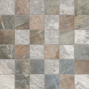 Мозаика ABK Fossil Mosaico Quadretti Mix Light Grey Blue 30x30 матовая