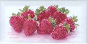 Декоративный элемент Fabresa Frutas Fresas Frescas-4 10x20 глянцевый