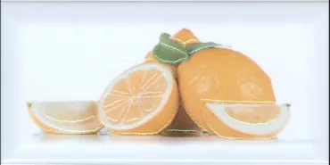 Декоративный элемент Fabresa Frutas Limon Frescas-3 10x20 глянцевый