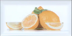Декоративный элемент Fabresa Frutas Limon Frescas-3 10x20 глянцевый