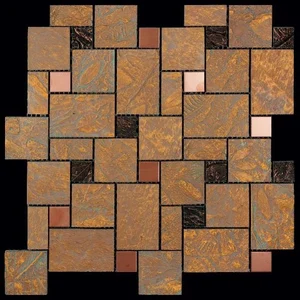 Мозаика Natural Mosaic Gelos FBY-31 (Агломерат Металл) 29,8x29,8 матовая