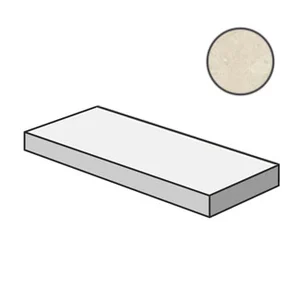 Ступень Italon Genesis Moon White Scalino Angolare SX 33x120 матовая