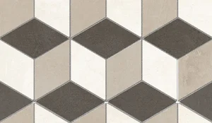 Мозаика Panaria Glance Mosaico Dark Cube PGZGCH0 22,2x38,7 матовая