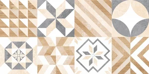 Плитка Global Tile GT129VG Мармарис / Marmaris Бел. 25x50 пэчворк матовая