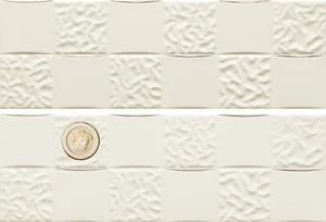 Декоративный элемент Versace Gold Acqua Dama Bianco Platino 68850 25x75 глянцевый