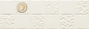 Декоративный элемент Versace Gold Acqua Dama Medusa Bianco 68860 25x75 глянцевый