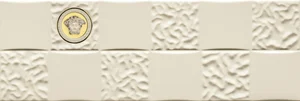 Декоративный элемент Versace Gold Acqua Dama Medusa Crema 68862 25x75 глянцевый