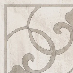 Декоративный элемент Supergres Gotha Ang. Rosone Idrogetto Grigio GARG 59x59 матовый