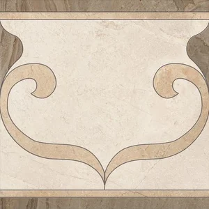 Декоративный элемент Supergres Gotha Rosone Idrogetto Lineare Beige GLRB 59x59 матовый