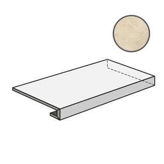 Ступень Sant Agostino GR.A.DX Themar Crema Marfil CSAGADCM12 33x120 матовая