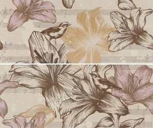 Панно Gracia Ceramica Allegro Beige Panno 01 50x60 глянцевое