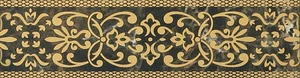 Бордюр Gracia Ceramica Bohemia Brown Border 01 6,5x25 глянцевый