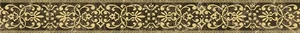 Бордюр Gracia Ceramica Bohemia Brown Border 01 6,5x60 глянцевый
