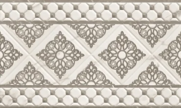 Декоративный элемент Gracia Ceramica Elegance Grey Decor 01 30x50 матовый