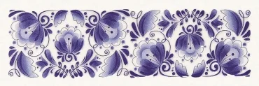 Декоративный элемент Gracia Ceramica Metro Gzhel Decor 01 10x30 глянцевый