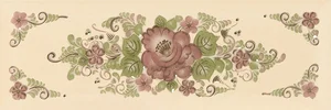 Декоративный элемент Gracia Ceramica Metro Gzhel Decor 06 10x30 глянцевый