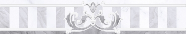 Gracia Ceramica Милана Сер Бордюр 01 7,5x40 глянцевый