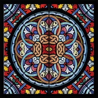 Prima Glass Multi Border 01