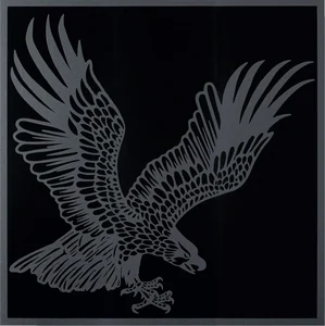 Декоративный элемент Petracers Gran Gala Falcone In Volo Nero 94,9x94,9 глянцевый