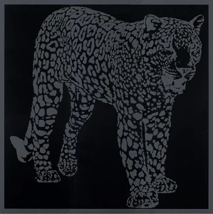 Декоративный элемент Petracers Gran Gala Leopardo A Caccia Nero 94,9x94,9 глянцевый