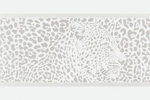 Бордюр Petracers Gran Gala Listello Leopardo C Bianco 21x31,5 глянцевый