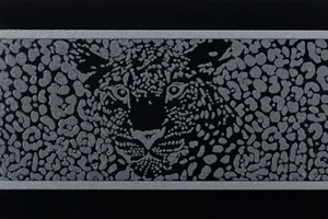 Бордюр Petracers Gran Gala Listello Leopardo D Nero 21x31,5 глянцевый