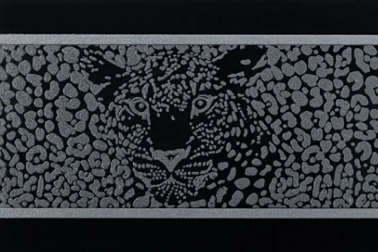 Бордюр Petracers Gran Gala Listello Leopardo D Nero 21x31,5 глянцевый