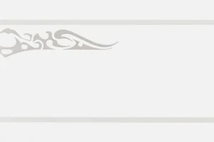 Бордюр Petracers Gran Gala Listello Tattoo A Bianco 21x31,5 глянцевый