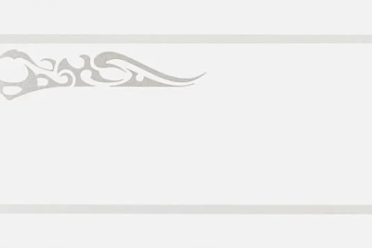 Бордюр Petracers Gran Gala Listello Tattoo A Bianco 21x31,5 глянцевый