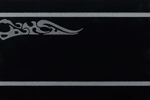 Бордюр Petracers Gran Gala Listello Tattoo A Nero 21x31,5 глянцевый