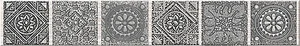 Бордюр Azori Grazia Grey Nefertiti Border 6,2x40,5 матовый