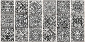 Декоративный элемент Azori Grazia Grey Nefertiti Decor 20,1x40,5 матовый