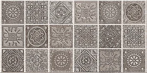 Декоративный элемент Azori Grazia Mocca Nefertiti Decor 20,1x40,5 матовый